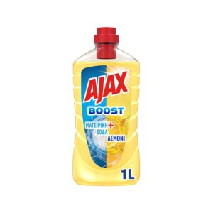 AJAX ΥΓΡΟ ΚΑΘΑΡΙΣΤΙΚΟ 1lt BOOST ΣΟΔΑ+ΛΕΜΟΝΙ (ΚΙΤΡΙΝΟ) *