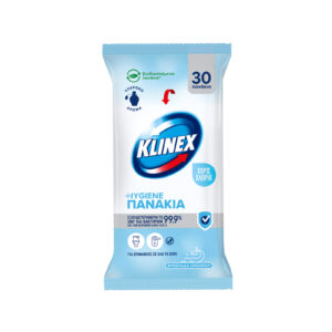 KLINEX ΥΓΡΑ ΜΑΝΤΗΛΑΚΙΑ 30wipes ΧΩΡΙΣ ΧΛΩΡΙΟ  (ΜΠΛΕ) *