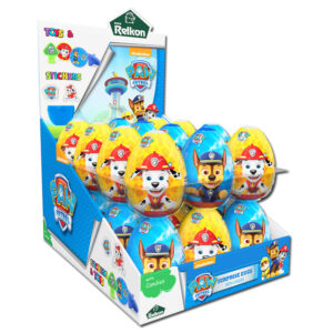 ΑΥΓΟΥΛΑΚΙ ΜΕ ΠΑΙΧΝΙΔΙ ΚΑΙ ΑΥΤΟΚΟΛΛΗΤΑ PAW PATROL DISPLAY 24ΤΕΜ *