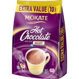 MOKATE HOT CHOCOLATE DRINK MILKY FLAVOUR (10X18GR) *