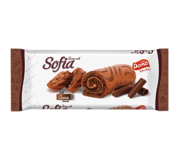 DOMA SOFIA SWISS ROLL 200GR ΚΕΙΚ ΣΟΚΟΛΑΤΑ ΜΕ ΓΕΜΙΣΗ ΣΟΚΟΛΑΤΑ * - Image 1