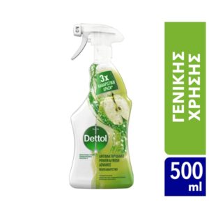 DETTOL SPRAY 500ml POWER&FRESH ΜΗΛΟ (3Χ ΔΡΑΣΗ) *