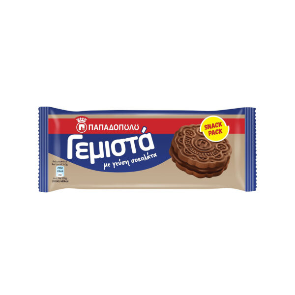 ΠΑΠΑΔΟΠΟΥΛΟΥ ΓΕΜΙΣΤΑ ΜΠΙΣΚΟΤΑ 58GR ΜΕ ΓΕΥΣΗ ΣΟΚΟΛΑΤΑ * - Image 1