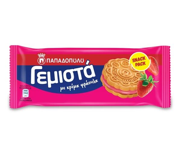 ΠΑΠΑΔΟΠΟΥΛΟΥ ΓΕΜΙΣΤΑ ΜΠΙΣΚΟΤΑ 58GR ΜΕ ΓΕΥΣΗ ΦΡΑΟΥΛΑ * - Image 1