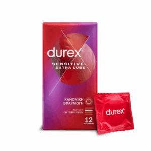 DUREX 12τεμ SENSITIVE EXTRA LUBE (ΚΑΝΟΝΙΚΗ ΕΦΑΡΜΟΓΗ) *