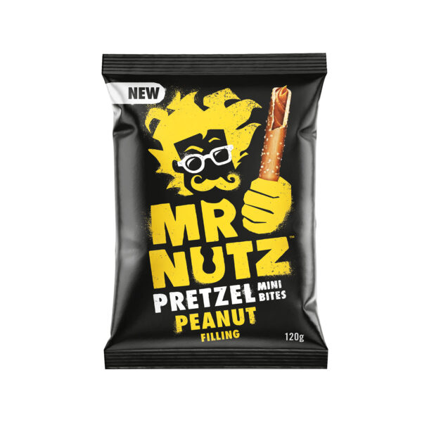 MR NUTZ PRETZEL MINI BITES PEANUT FILLING 120gr * - Image 1