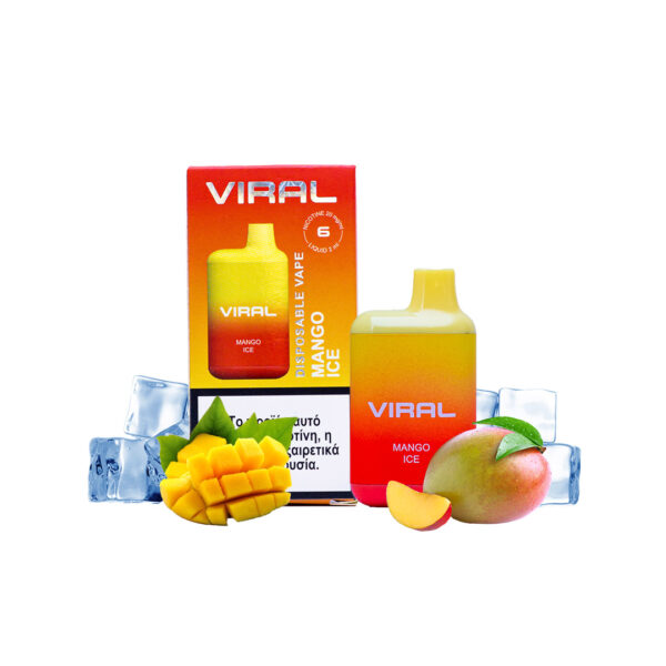 VIRAL ΗΛΕΚΤΡΟΝΙΚΟ ΤΣΙΓΑΡΟ MANGO ICE 2ML (600 PUFFS) Nicotine 20mg/ml * - Image 1