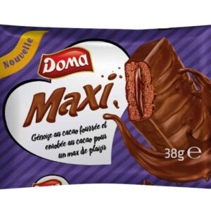 DOMA MAXI 38GR ΜΠΑΡΑ ΚΕΙΚ ΣΟΚΟΛΑΤΑΣ,ΓΕΜΙΣΗ ΣΟΚΟΛΑΤΑ ΜΕ ΕΠΙΚΑΛΥΨΗ ΣΟΚΟΛΑΤΑΣ *