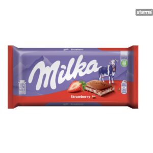 MILKA ΣΟΚΟΛΑΤΑ STRAWBERRY 100gr - 22 *