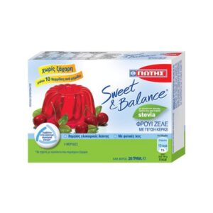 ΓΙΩΤΗΣ SWEET & BALANCE ΦΡΟΥΙ ΖΕΛΕ ΚΕΡΑΣΙ STEVIA 20gr *