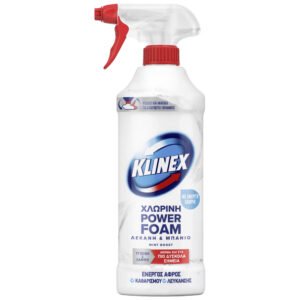 KLINEX POWER FOAM 435ML ΛΕΚΑΝΗ ΚΑΙ ΜΠΑΝΙΟ ΜΕ ΧΛΩΡΙΝΗ MINT BOOST *