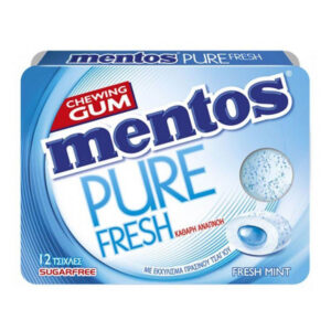 MENTOS ΤΖΙΧΛΕΣ PURE FRESH 18GR MINT ΚΑΡΤΕΛΑ *