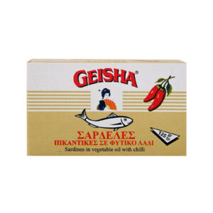 GEISHA ΣΑΡΔΕΛΕΣ ΠΙΚΑΝΤΙΚΕΣ ΣΕ ΦΥΤΙΚΟ ΛΑΔΙ 125gr *