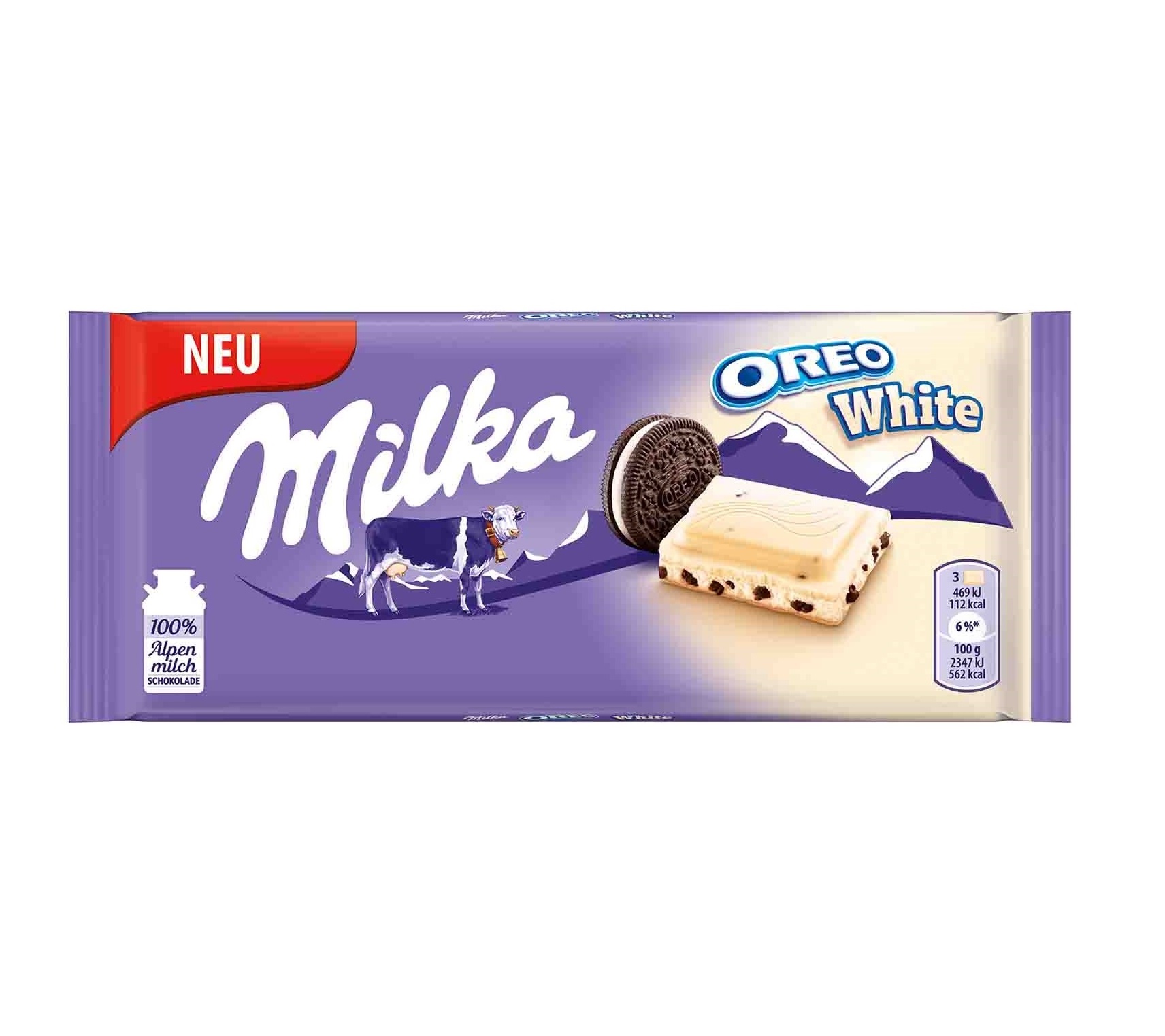 4502 MILKA ΣΟΚΟΛΑΤΑ OREO WHITE 100gr - 22 * - Image 1