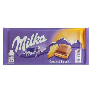 MILKA ΣΟΚΟΛΑΤΑ CREAM & BISCUIT 100gr - 18 *