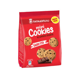 ΠΑΠΑΔΟΠΟΥΛΟΥ MINI COOKIES 70GR ΜΕ ΚΟΜΜΑΤΙΑ ΣΟΚΟΛΑΤΑΣ *