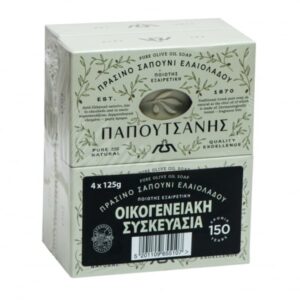 ΠΑΠΟΥΤΣΑΝΗΣ 4Χ125GR ΜΠΑΡΑ ΣΑΠΟΥΝΙΟΥ ΦΥΤΙΚΟ ΣΑΠΟΥΝΙ ΕΛΑΙΟΛΑΔΟΥ (ΛΕΥΚΟ) *