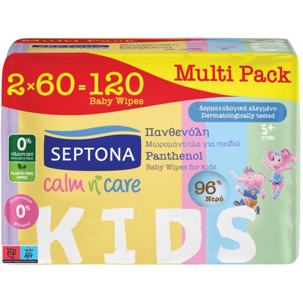 SEPTONA ΜΩΡΟΜΑΝΤΗΛΑ CALM&CARE KIDS ΜΕ ΠΑΝΘΕΝΟΛΗ 2Χ60TEM * - Image 1