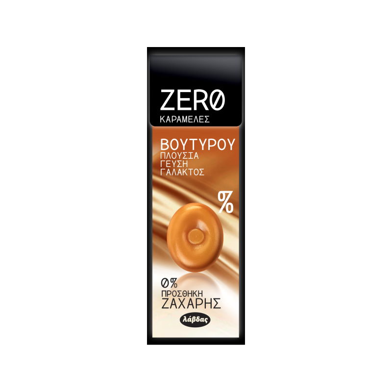 5201583086114 ZERO CANDIES ΚΑΡΑΜΕΛΕΣ ΧΩΡΙΣ ΖΑΧΑΡΗ 32G ΒΟΥΤΥΡΟΥ * - Image 1