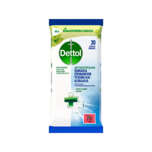 DETTOL ΥΓΡΑ ΜΑΝΤΗΛΑΚΙΑ 30TEM ΑΝΤΙΒΑΚΤΗΡΙΔΙΑΚΑ *