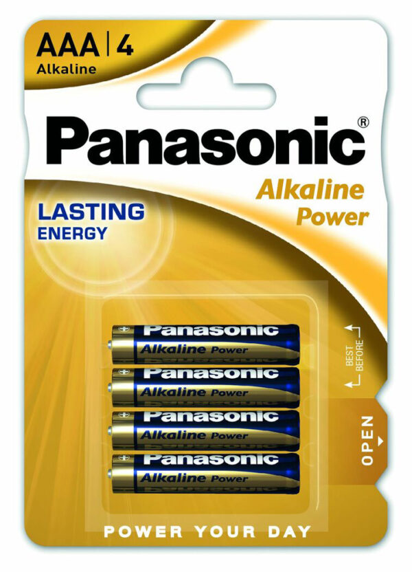 PANASONIC ΑΛΚΑΛΙΚΗ ΜΠΑΤΑΡΙΑ AAA/LR03 1.5V TEM. 4 * - Image 1