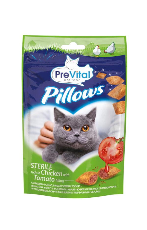 PREVITAL ΣΝΑΚ ΓΙΑ ΓΑΤΕΣ CRISPY MIX ΚΟΤΟΠΟΥΛΟ ΚΑΙ ΝΤΟΜΑΤΑ 60gr * - Image 1