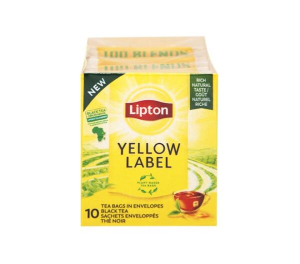 LIPTON  ΜΑΥΡΟ ΤΣΑΙ YELLOW LABEL 10 ΦΑΚΕΛΑΚΙΑ 15gr * - Image 1