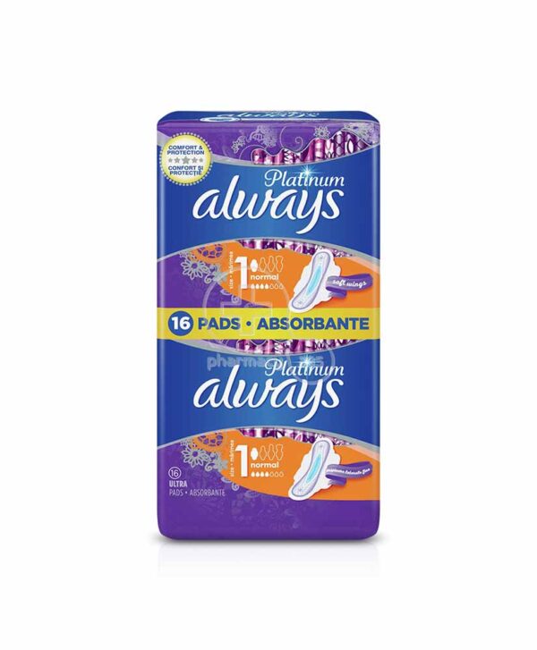 ALWAYS ΣΕΡΒΙΕΤΑ DUO PLATINUM NORMAL 16pcs * - Image 1