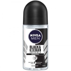 NIVEA ROLL ON 50ml MEN BLACK & WHITE INVISIBLE ORIGINAL *