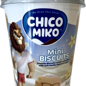 CHICO MIKO MINI BISCUITS ΦΑΤΣΟΥΛΕΣ ΜΕ ΓΕΜΙΣΗ ΒΑΝΙΛΙΑ 125GR *
