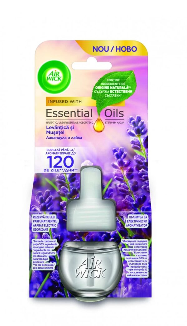 AIR WICK 19ml ELECTRIC REFILL ΜΩΒ ΛΕΒΑΝΤΑ * - Image 1