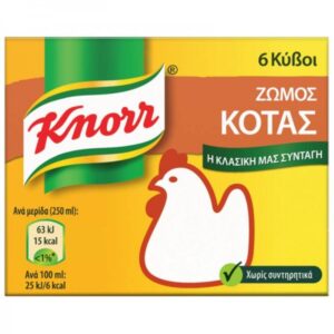 KNORR 60GR ΖΩΜΟΣ ΚΟΤΑΣ 6 ΚΥΒΟΙ *