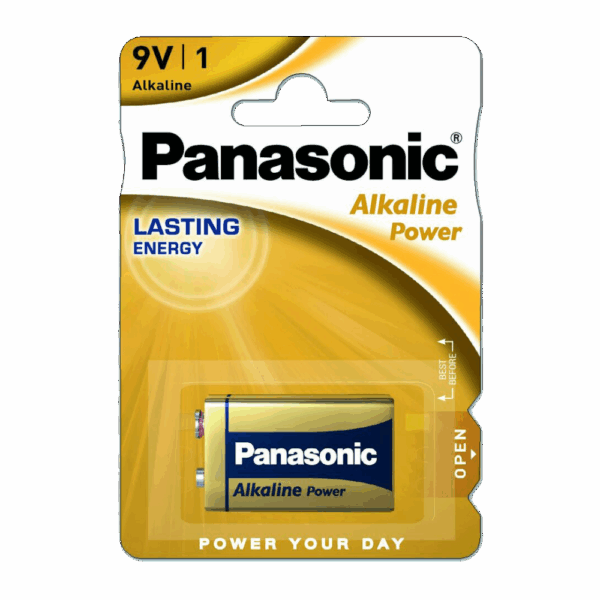 PANASONIC ΑΛΚΑΛΙΚΗ ΜΠΑΤΑΡΙΑ 6LR61APB/1BP 9V TEM 1 * - Image 1