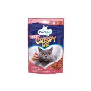 PREVITAL ΣΝΑΚ ΓΙΑ ΓΑΤΕΣ CRISPY MIX ΜΕΙΓΜΑ ΚΡΕΑΤΩΝ 60gr *
