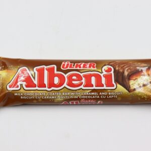 ULKER ALBENI ΜΠΑΡΑ ΣΟΚΟΛΑΤΑΣ ΓΑΛΑΚΤΟΣ ΜΕ ΚΑΡΑΜΕΛΑ ΚΑΙ ΜΠΙΣΚΟΤΟ 31gr *