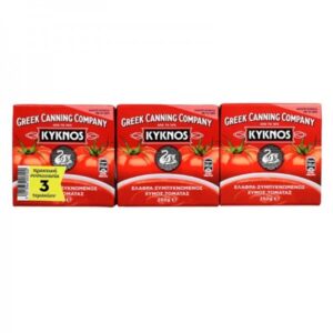 KYKNOS 3X250GR ΚΛΑΣΣΙΚΟΣ ΧΥΜΟΣ ΤΟΜΑΤΑΣ ΕΛ.ΣΥΜΠΥΚΝΩΜΕΝΟΣ *