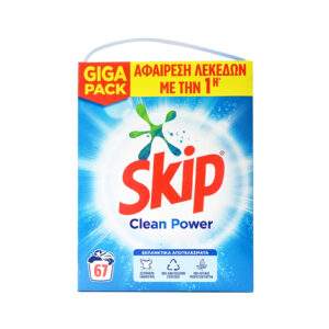 SKIP ΣΚΟΝΗ CLEAN POWER 67μεζ 4,355KG GIGA PACK *