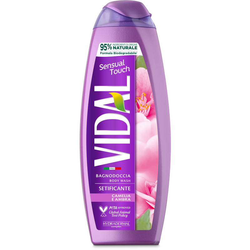 vidal-bagnoschiuma-500ml-camelia VIDAL ΑΦΡΟΛΟΥΤΡΟ 500ml SENSUAL TOUCH (ΜΩΒ) * - Image 1