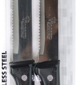 VIOSARP ΜΑΧΑΙΡΙ ΤΥΠΟΥ ΞΥΛΟ ΜΕ ΔΟΝΤΙ ΣΕΤ 2 ΤΕΜΑΧΙΑ 22cm *