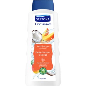 SEPTONA DERMASOFT ΑΦΡΟΛΟΥΤΡΟ 750ml EXOTIC COCNUT & MANGO *