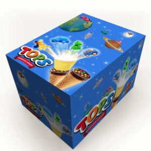 CHOCO LOOK CORNET ΧΩΝΑΚΙΑ ΚΑΚΑΟ+ΠΑΙΧΝΙΔΙ 12Χ25GR *