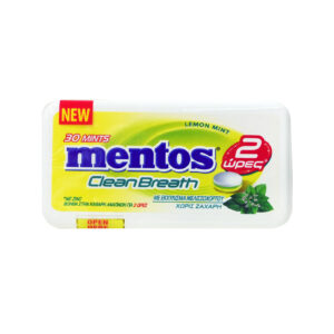 MENTOS CLEAR BREATH ΚΑΡΑΜΕΛΕΣ 21gr ΛΕΜΟΝΙ & ΜΕΝΤΑ *
