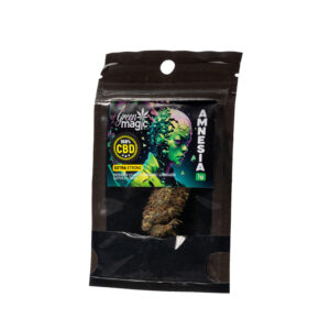 GREEN MAGIC ΠΡΟΙΟΝ ΚΑΝΑΒΗΣ ΣΕ ΣΑΚΟΥΛΑΚΙ 1G AMNESIA (100% CBD) *