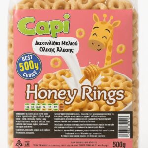 CAPI ΔΗΜΗΤΡΙΑΚΑ 500gr ΗΟΝΕΥ RINGS (ΔΑΧΤΥΛΙΔΙΑ ΜΕΛΙΟΥ ΟΛΙΚΗΣ ΑΛΕΣΗΣ) *