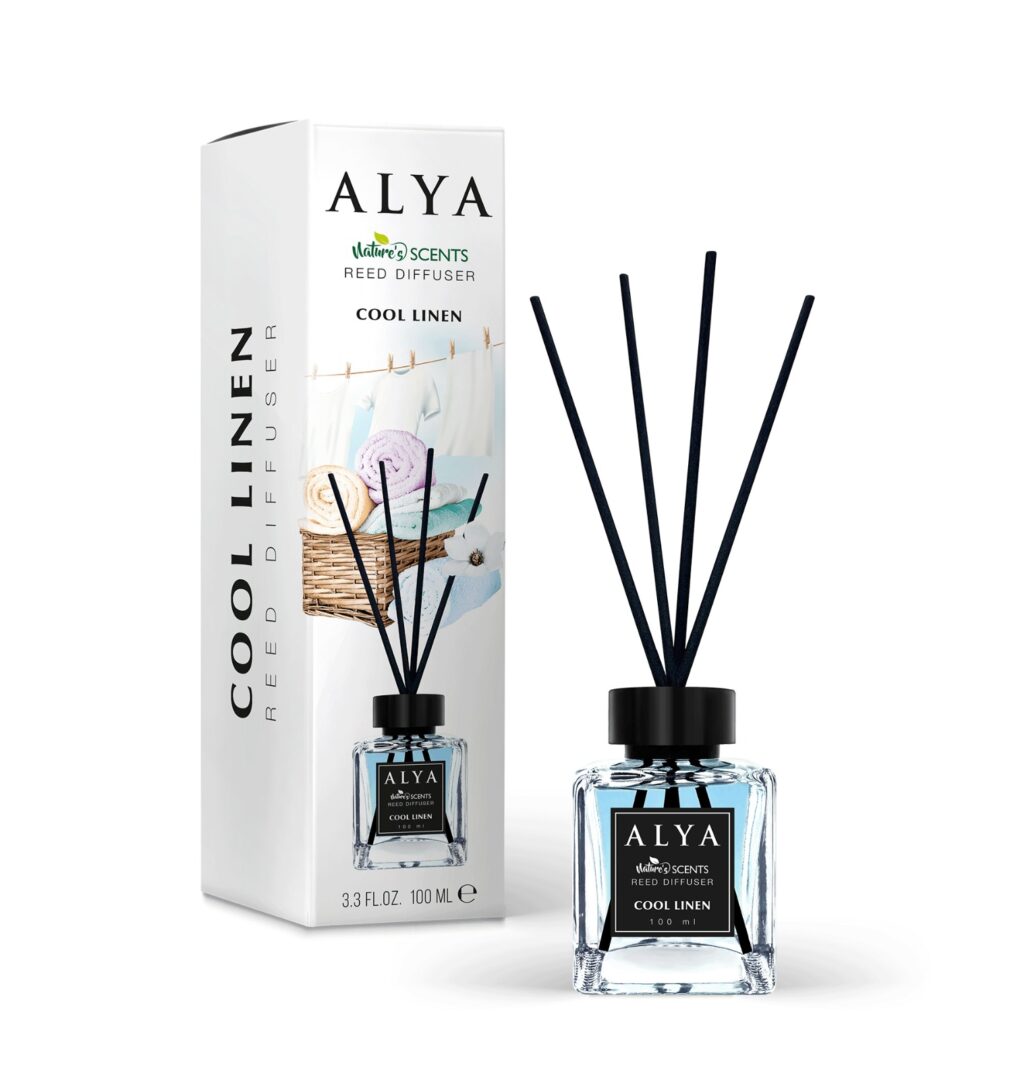 cool-linen ALYA NATURE'S SCENTS ΑΡΩΜΑΤΙΚΟ ΧΩΡΟΥ ΜΕ ΣΤΙΚ 100ML COOL LINEN * - Image 1