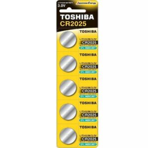 TOSHIBA ΜΠΑΤΑΡΙΑ ΛΙΘΙΟΥ ΣΤΡΟΓΓΥΛΗ 5ΑΔΑ CR2025 / 3.0V *