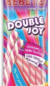 BEBETO ΖΑΧΑΡΩΤΑ 75GR DOUBLE JOY ΓΕΜΙΣΤΑ ΚΑΛΑΜΑΚΙΑ *