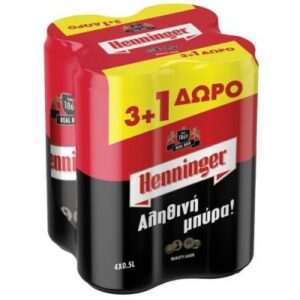 HENNIGER ΜΠΥΡΑ ΚΟΥΤΙ 500ML 3+1 *