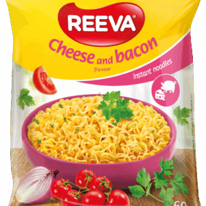 REEVA INSTANT NOODLES 60GR CHEESE AND BACON FLAVOUR *
