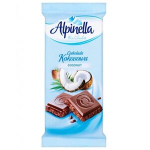 ALPINELLA ΣΟΚΟΛΑΤΑ 90gr ΓΑΛΑΚΤΟΣ ΜΕ ΚΑΡΥΔΑ *